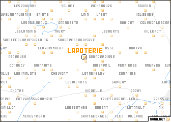 map of La Poterie