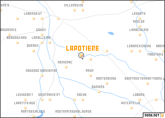 map of La Potière