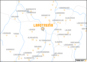 map of La Potrería