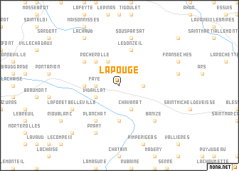 map of La Pouge