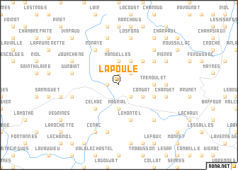 map of La Poule