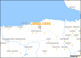 map of La Poultière