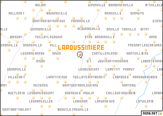 map of La Poussinière