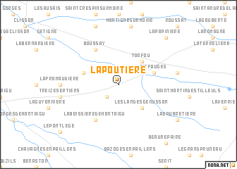 map of La Poutière