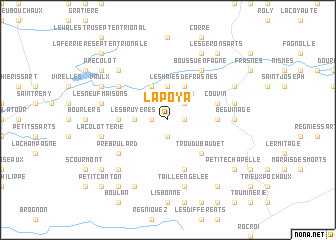 map of La Poya