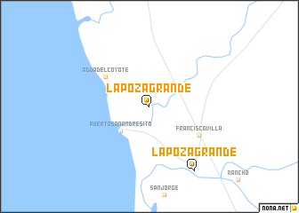 map of La Poza Grande