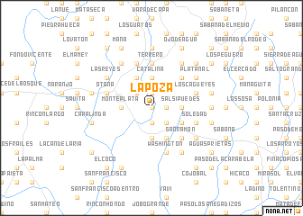 map of La Poza