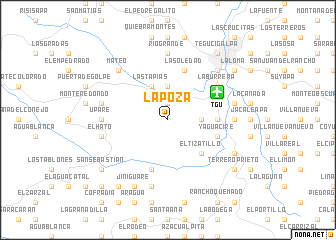 map of La Poza