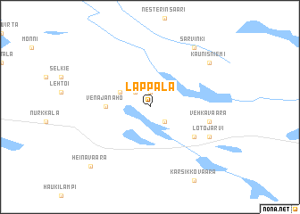 map of Lappala