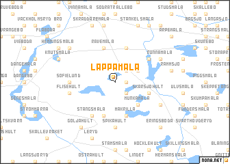 map of Läppamåla