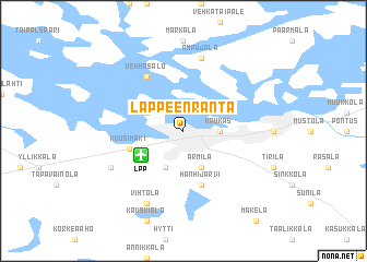 map of Lappeenranta