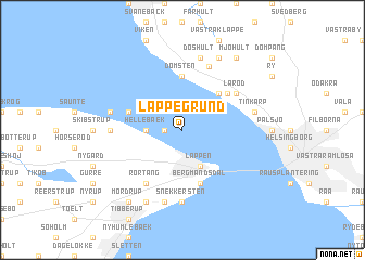 map of Lappegrund