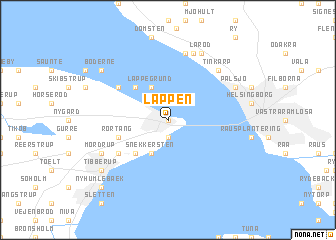 map of Lappen