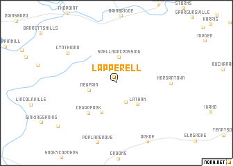 map of Lapperell