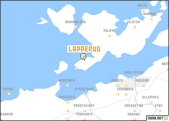 map of Lapperud