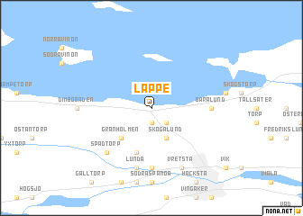 map of Läppe