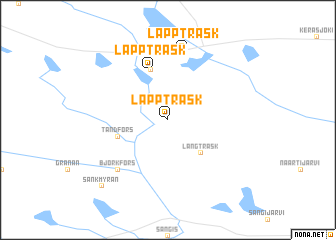 map of Lappträsk