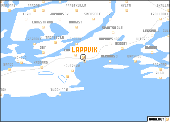 map of Lappvik