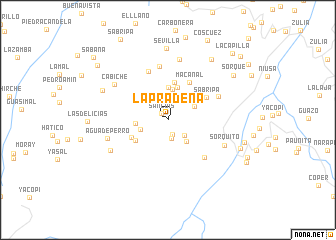 map of La Pradena