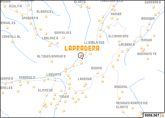 map of La Pradera