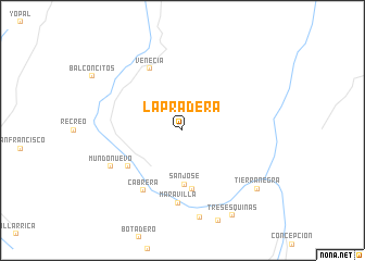 map of La Pradera