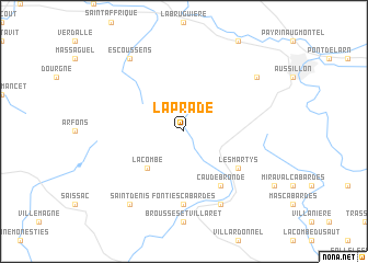 map of Laprade