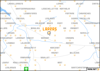 map of La Pras