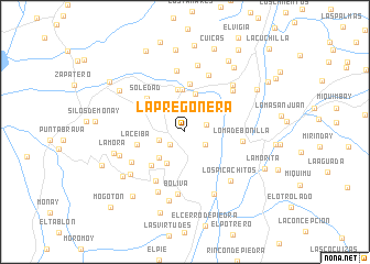 map of La Pregonera