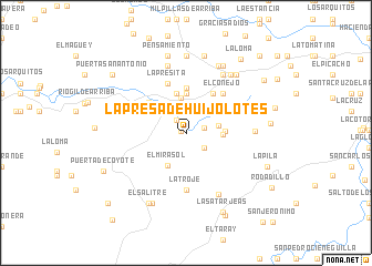 map of La Presa de Huijolotes