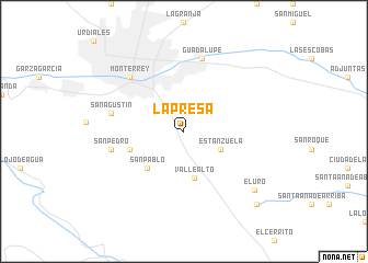 map of La Presa