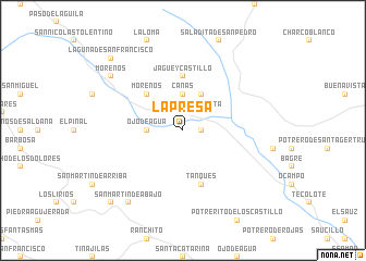 map of La Presa