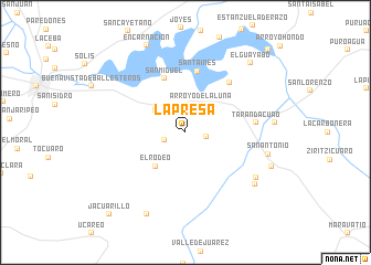 map of La Presa