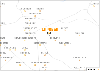 map of La Presa