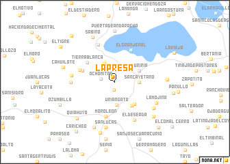 map of La Presa