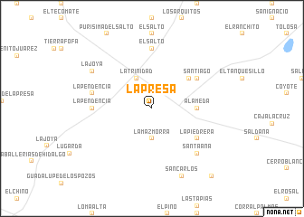 map of La Presa