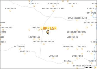 map of La Presa