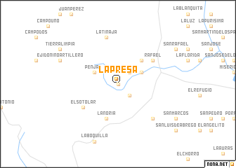 map of La Presa