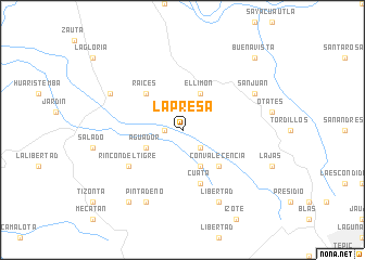 map of La Presa