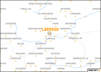 map of La Presa