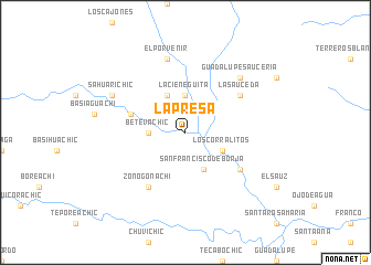 map of La Presa