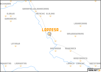 map of La Presa