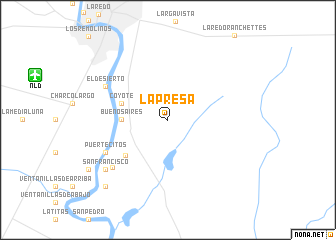 map of La Presa