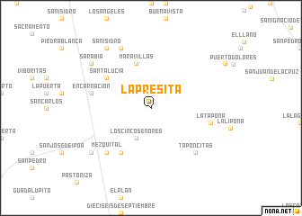 map of La Presita