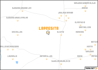 map of La Presita