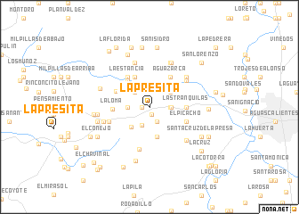 map of La Presita