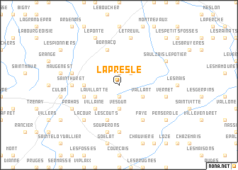 map of La Presle