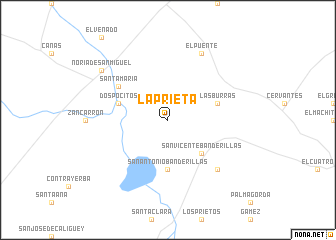 map of La Prieta