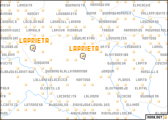 map of La Prieta