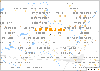 map of La Primaudière