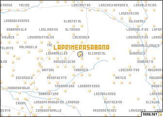 map of La Primera Sabana